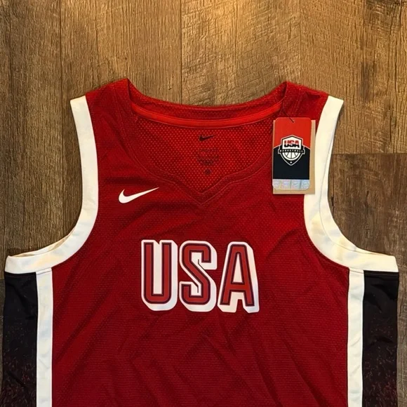 Nike USA Red Basketball Jersey - Picture 3 of 4